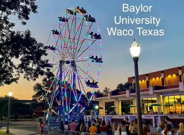 60ft LED Ferris Wheel Baylor University Waco Texas