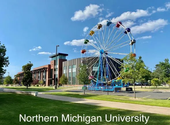 60ft LED Ferris Wheel Northern Michigan University