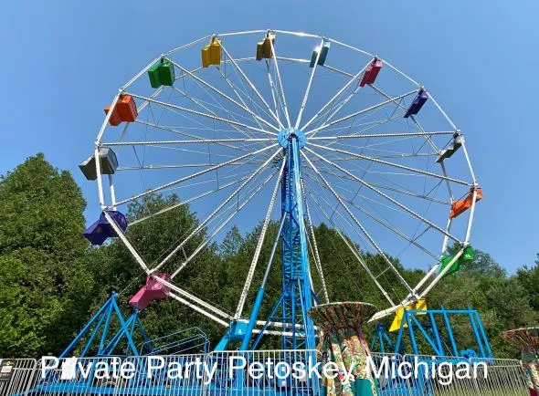 60ft LED Ferris Wheel Private Party Petoskey Michigan 